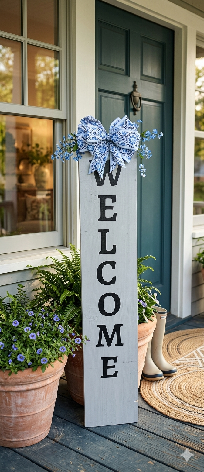 Go Big on Your Welcome Porch Sign